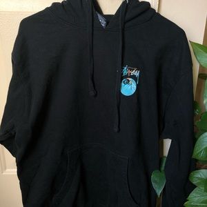 STÜSSY TIE DYE EIGHT BALL HOODIE SZ MD